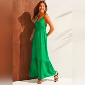Banana Republic Halter Maxi Belted Dress